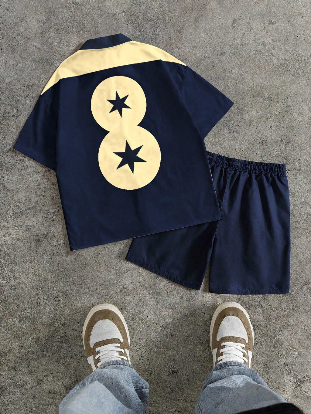 SOLY HUX Men's Summer Outfits Track Suits 2 Piece Short Sets