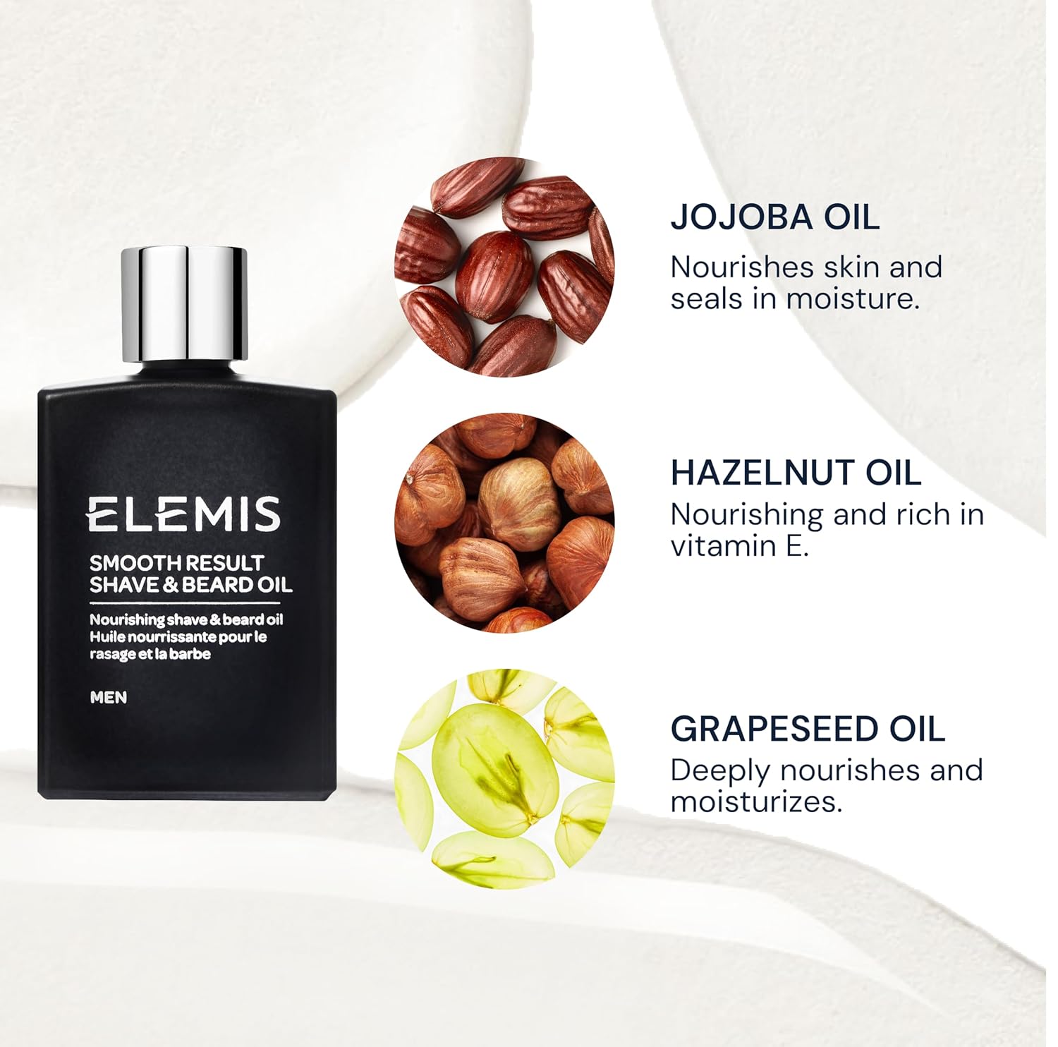 ELEMIS Smooth Result Shave and Beard Oil for Men, 1 Fl Oz
