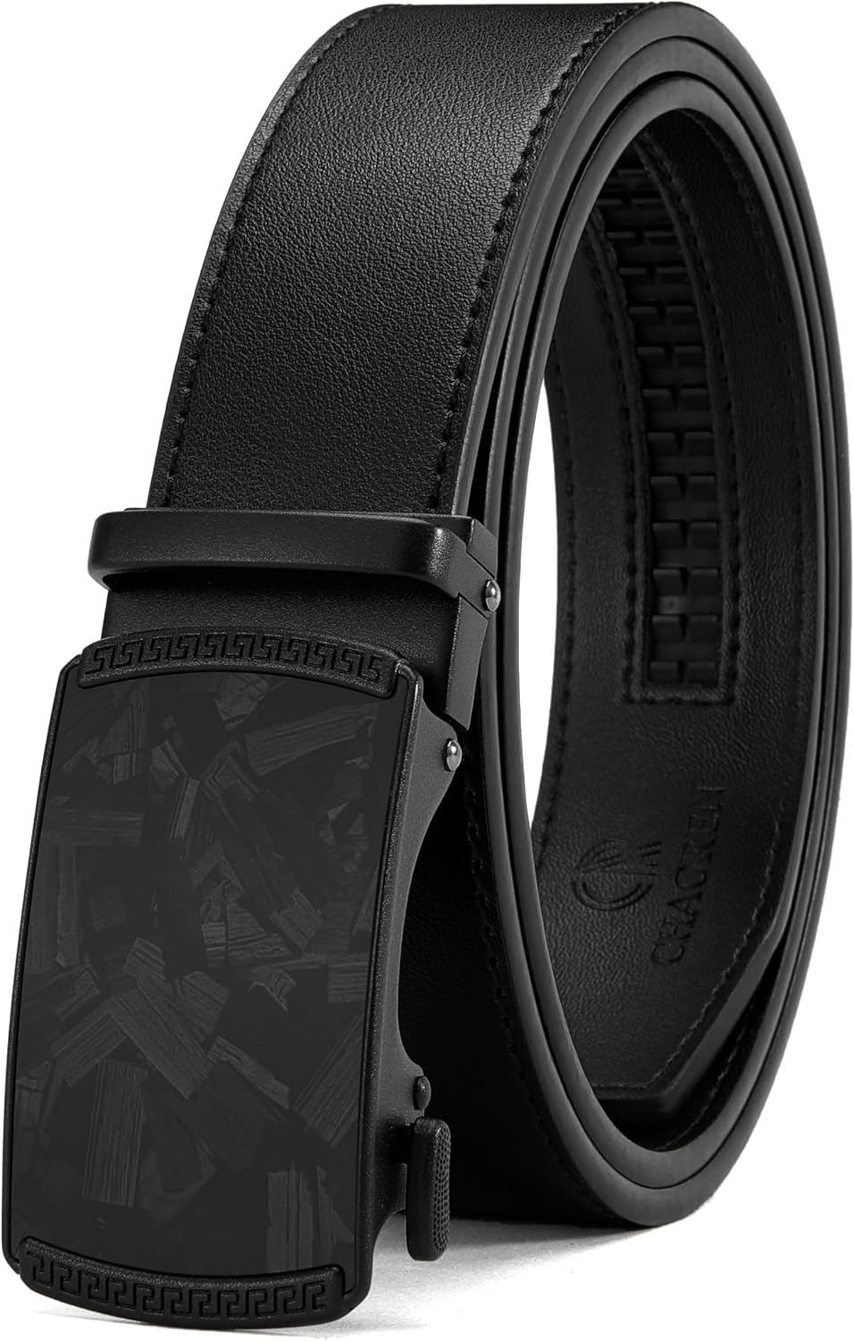 CHAOREN Men's Leather Ratchet Belt - Customizable Fit (35mm)