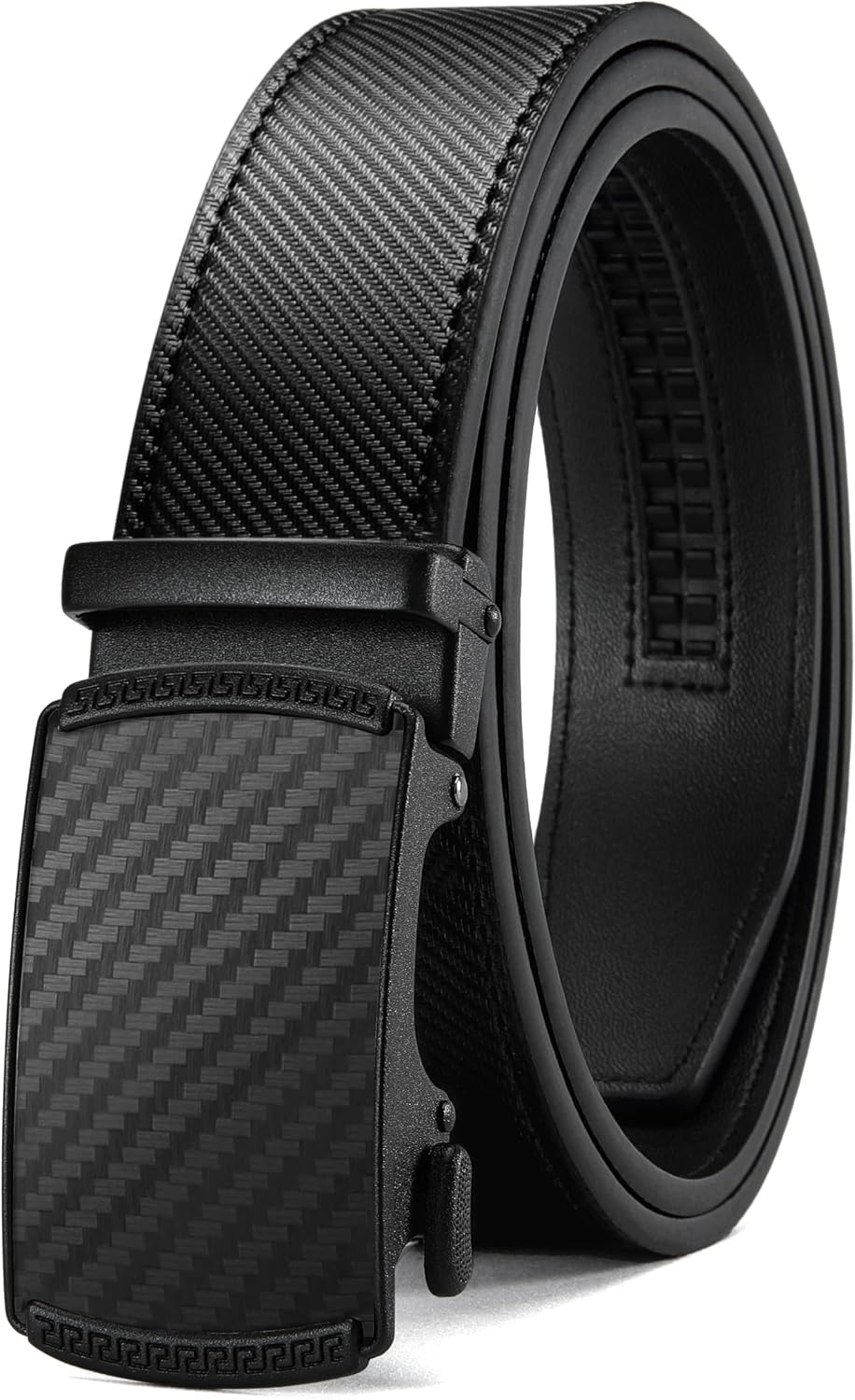CHAOREN Men's Leather Ratchet Belt - Customizable Fit (35mm)