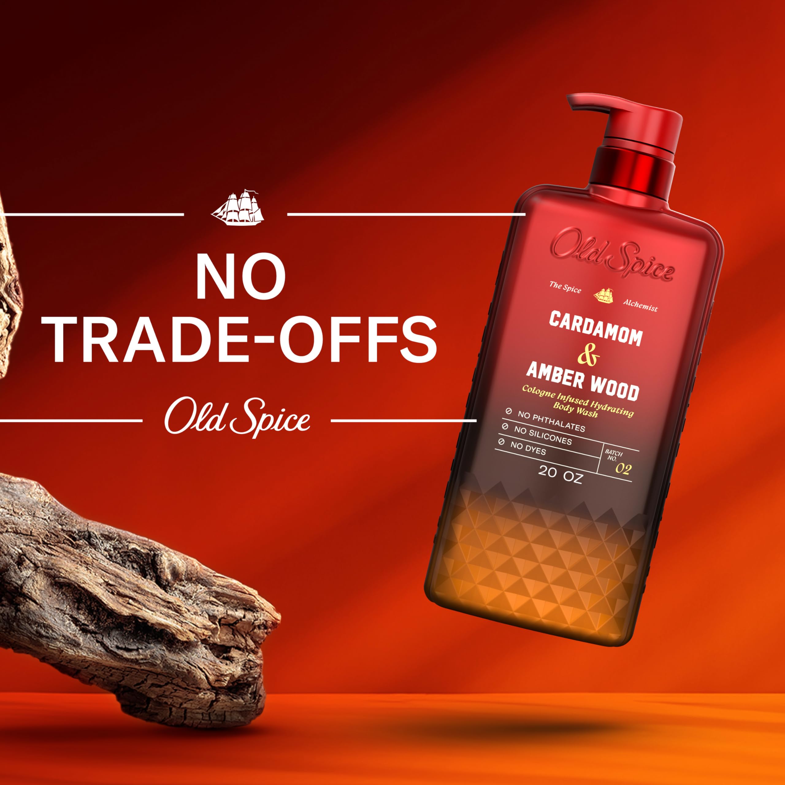 Old Spice Body Wash for Men, Cashmere + Vanilla Wood Scent, 20 fl oz