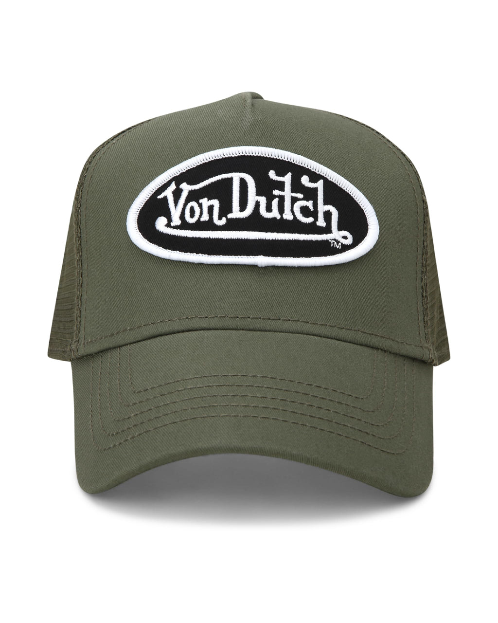 Von Dutch Unisex Trucker Hat - Retro Classic Solid Color Mesh Back Snapback Baseball Cap for Men & Women.