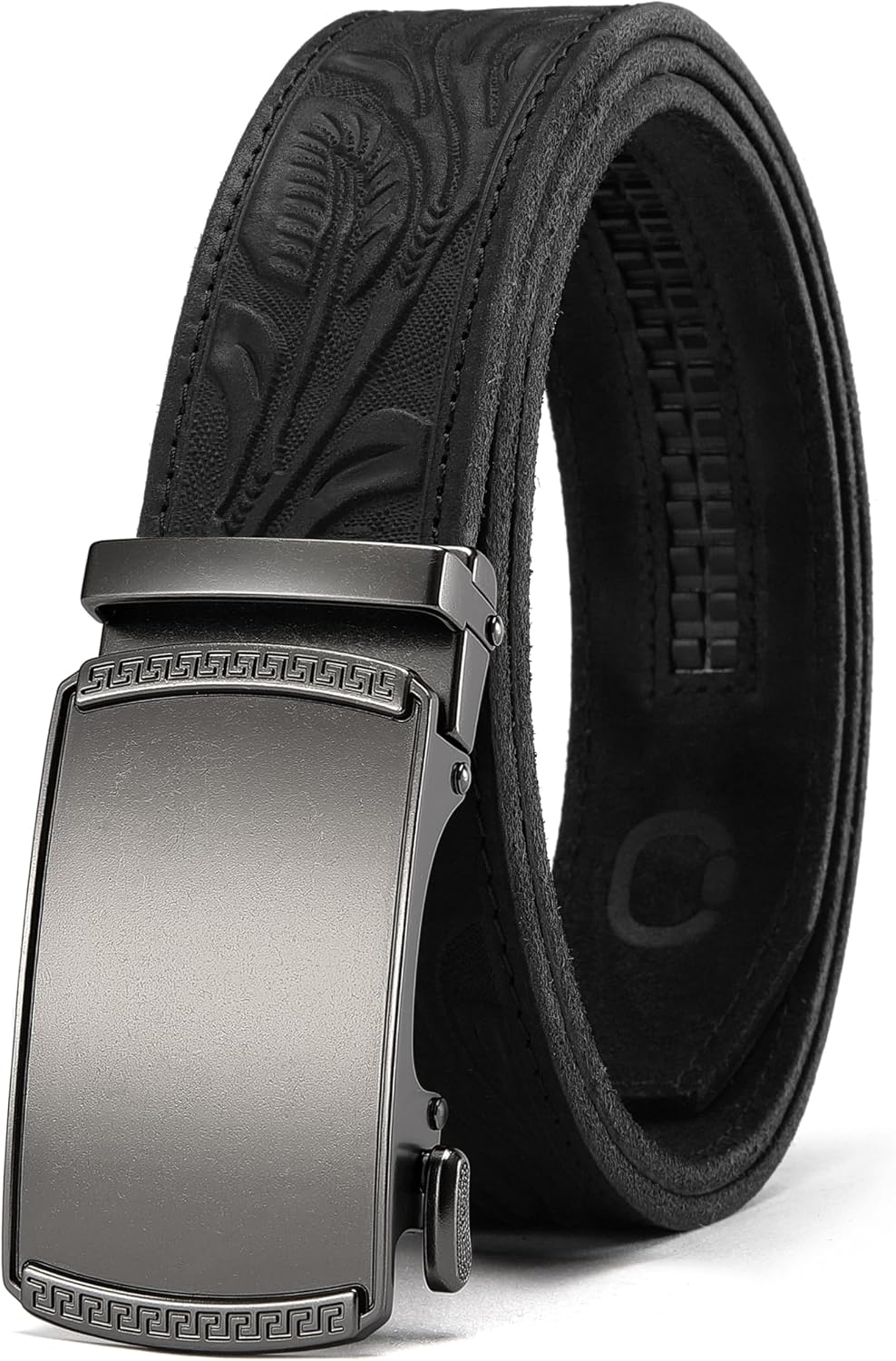 CHAOREN Men's Leather Ratchet Belt - Customizable Fit (35mm)