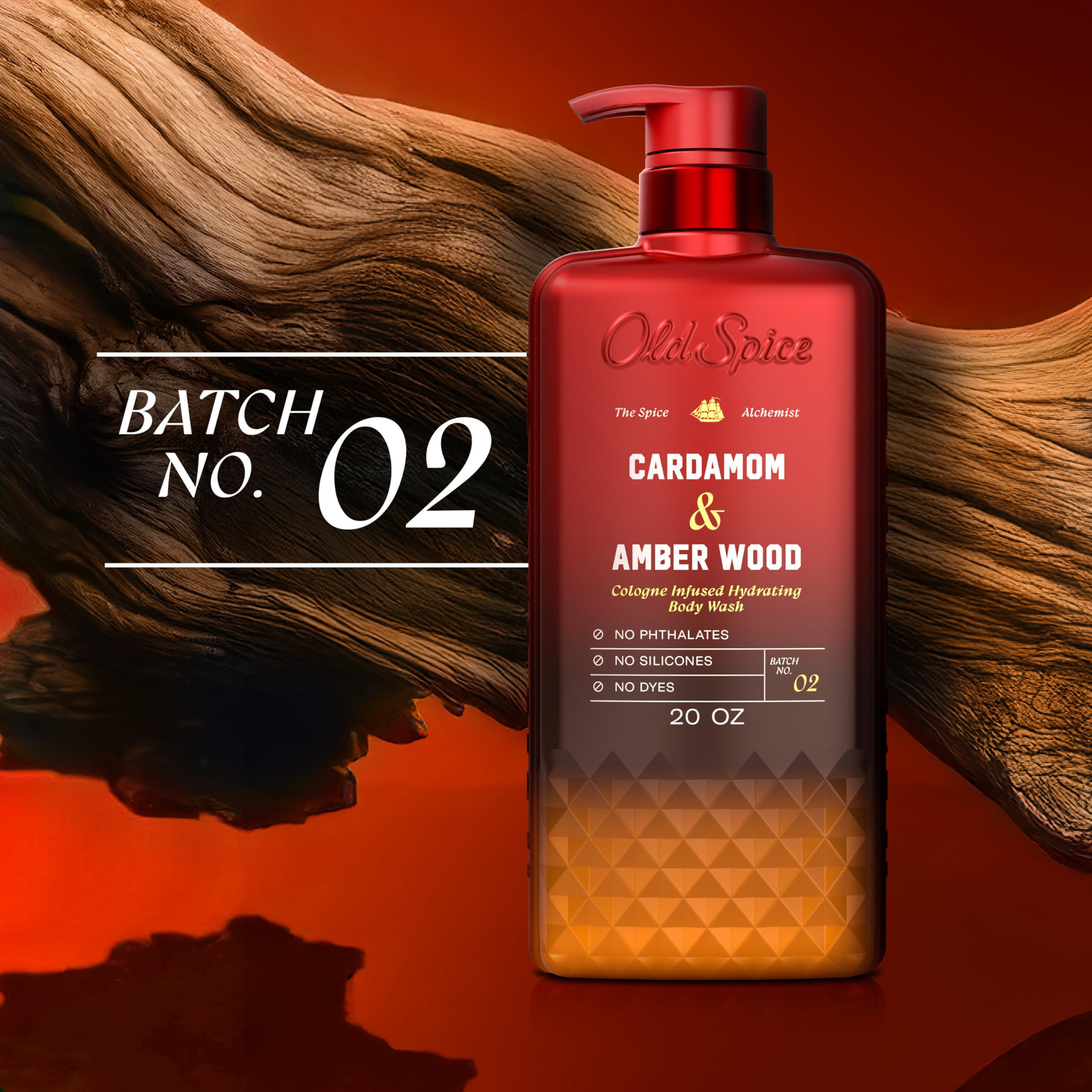 Old Spice Body Wash for Men, Cashmere + Vanilla Wood Scent, 20 fl oz