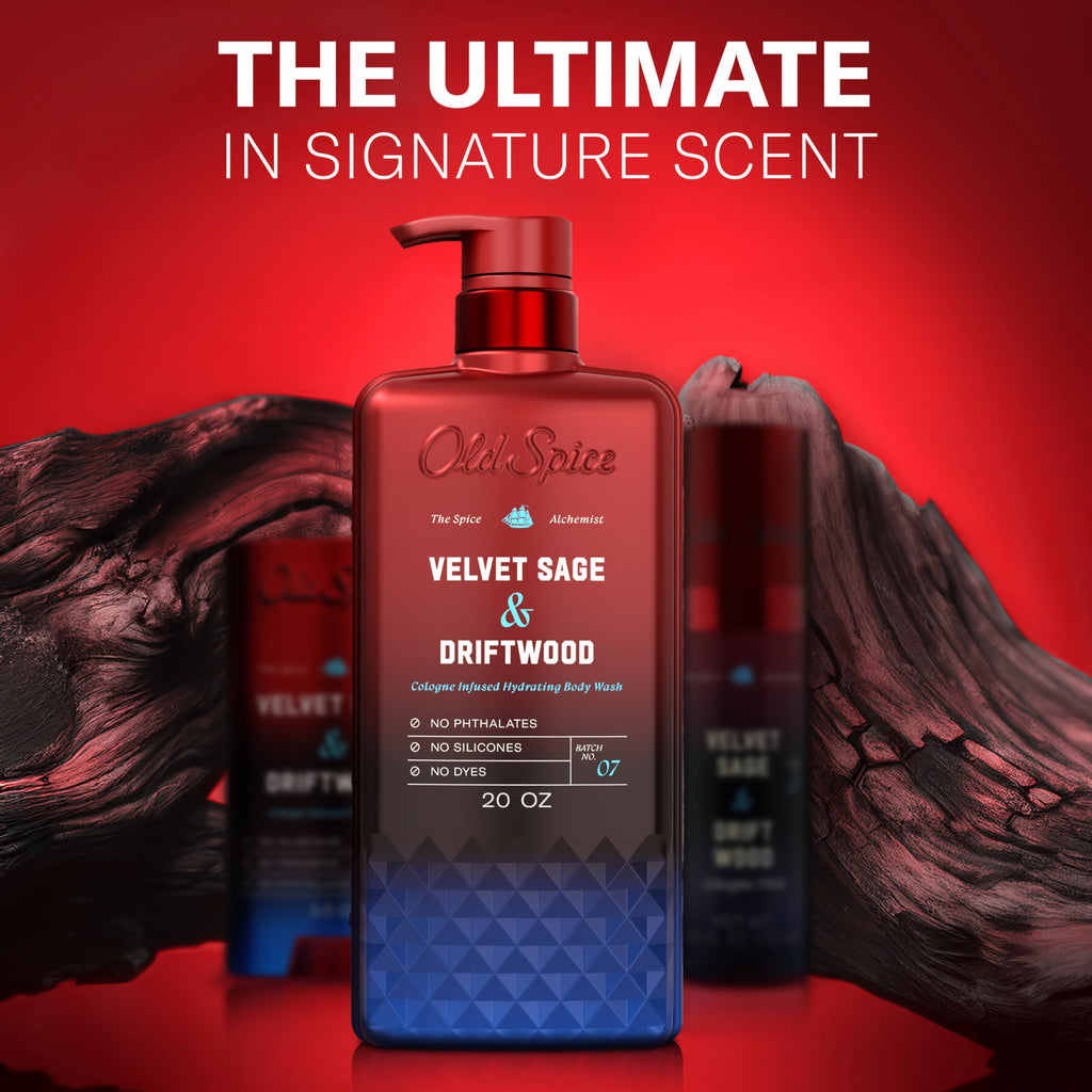 Old Spice Body Wash for Men, Cashmere + Vanilla Wood Scent, 20 fl oz