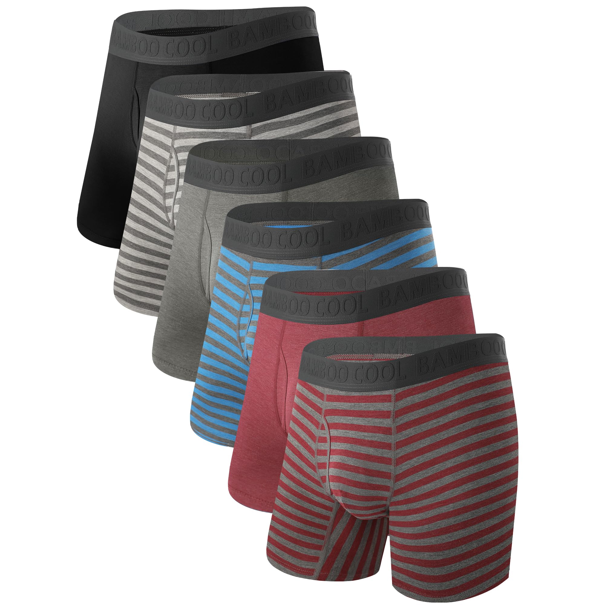 BAMBOO COOL Ultra Soft & breathable Mens Underwear Boxer Briefs Pack