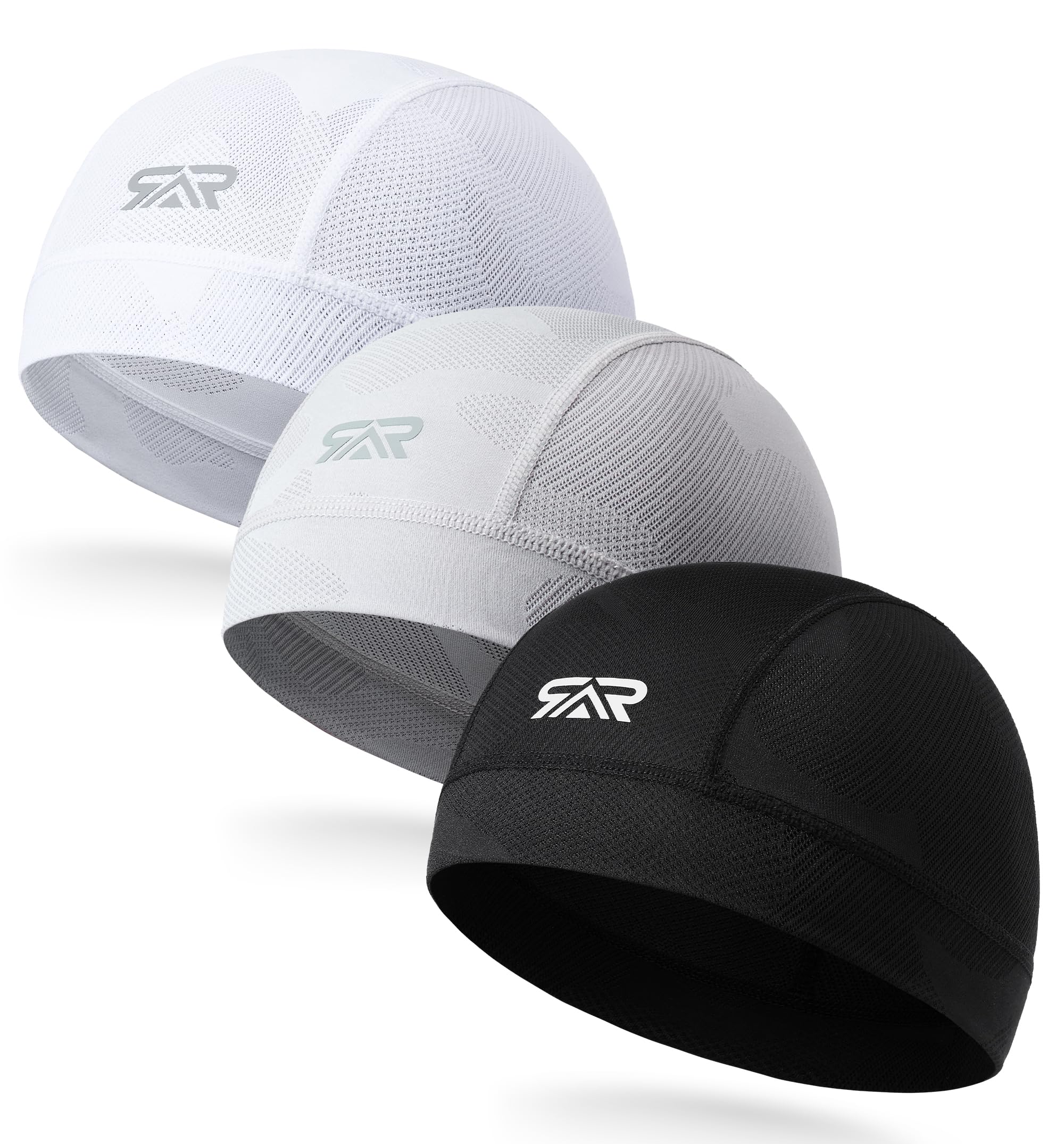 3-Pack Camo Helmet Liner Skull Cap Breathable Mesh for Men Women