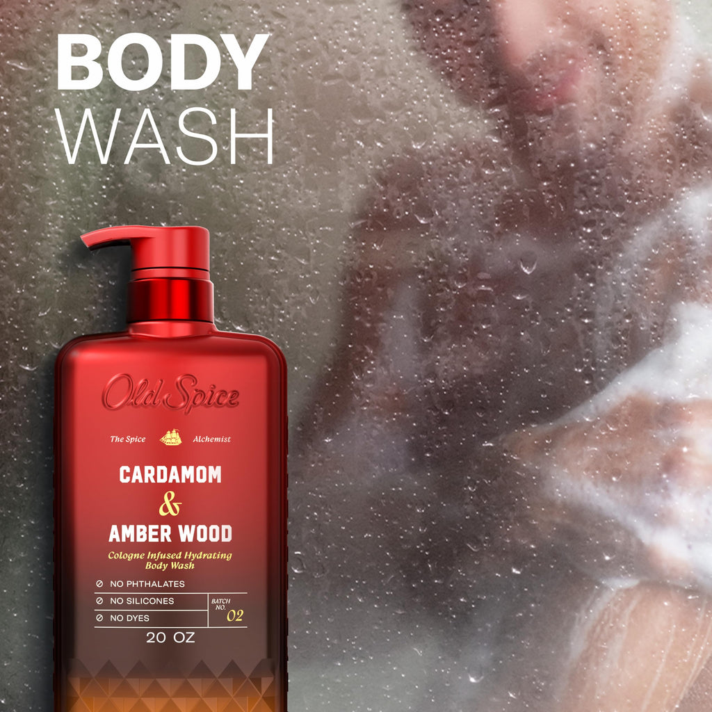 Old Spice Body Wash for Men, Cashmere + Vanilla Wood Scent, 20 fl oz