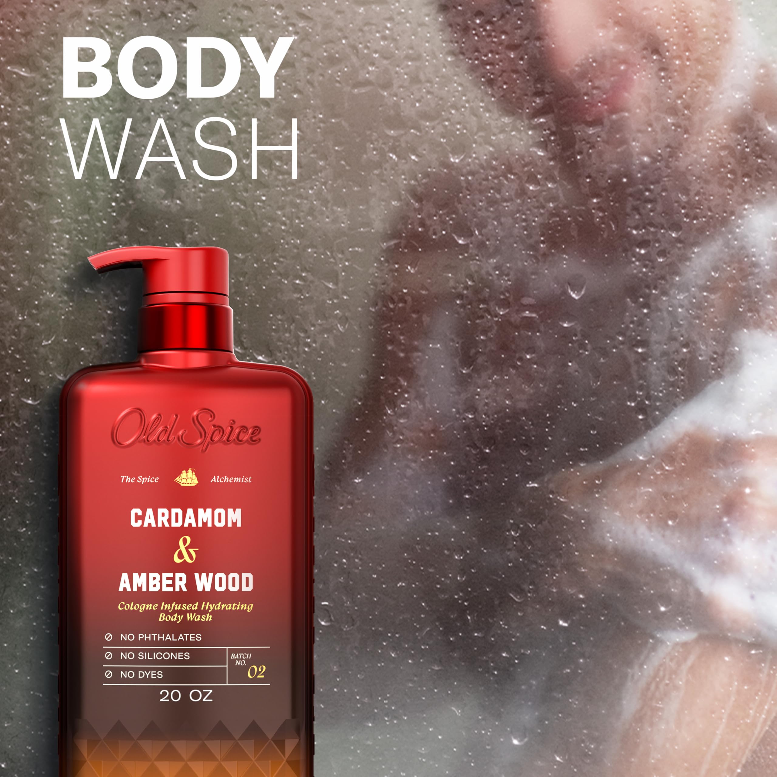 Old Spice Body Wash for Men, Cashmere + Vanilla Wood Scent, 20 fl oz