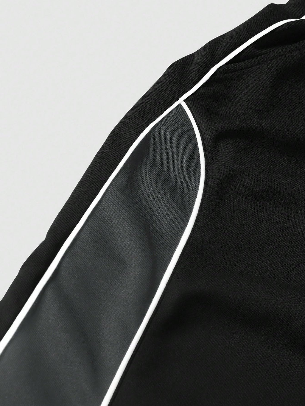 QJQ Men's Baggy Track Pants Casual Wide Leg Striped Side Sweatpants Drawstring Elastic Waist Y2k Streetwear